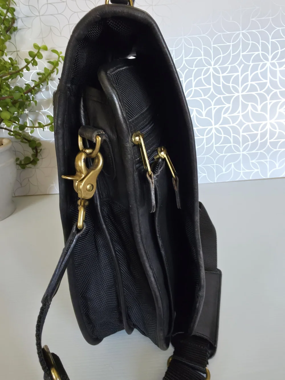 vintage Coach Metropolitan Hybrid ballistic nylon and leather briefcase